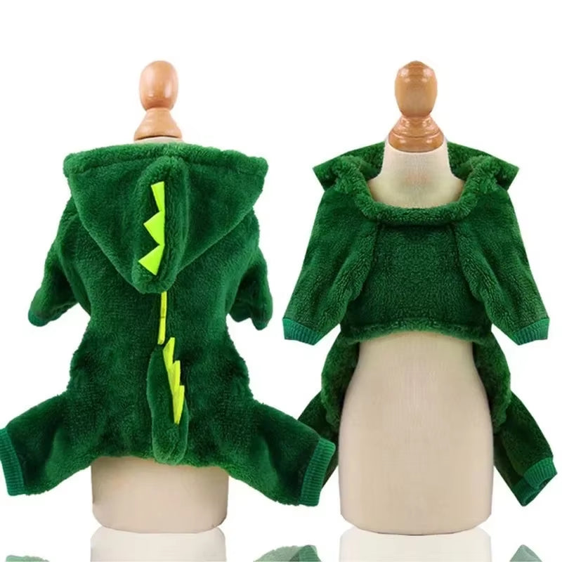 Dinosaur Fleece Costume for Dogs & Cats