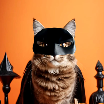 Black Bat Hero Cat Mask - Photo Costume