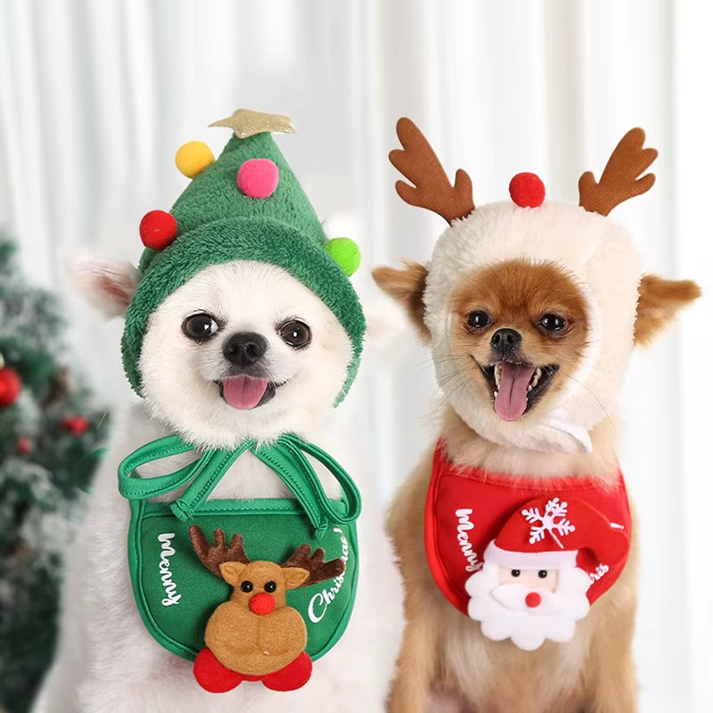 Christmas Hats & Bibs for Dogs & Cats
