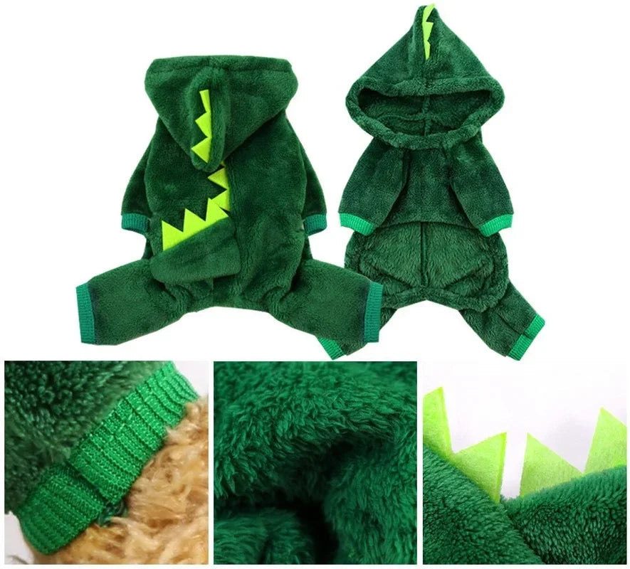 Dinosaur Fleece Costume for Dogs & Cats