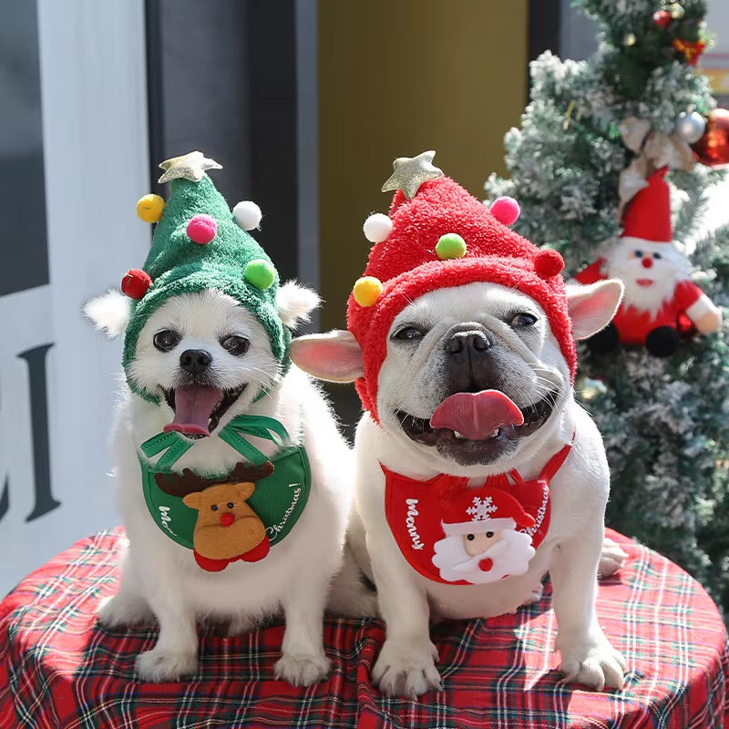 Christmas Hats & Bibs for Dogs & Cats