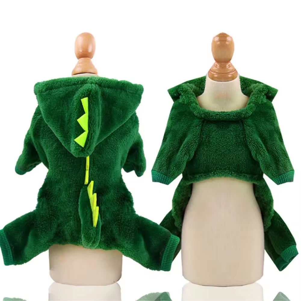 Dinosaur Fleece Costume for Dogs & Cats