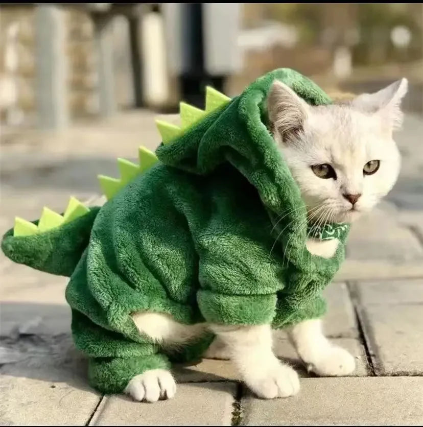 Dinosaur Fleece Costume for Dogs & Cats