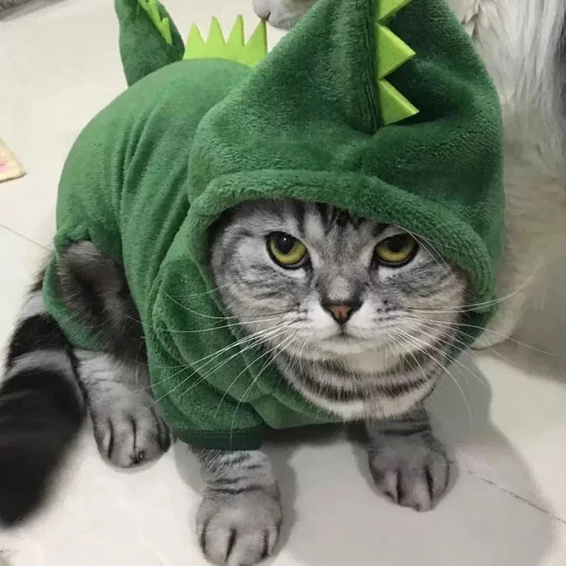 Dinosaur Fleece Costume for Dogs & Cats