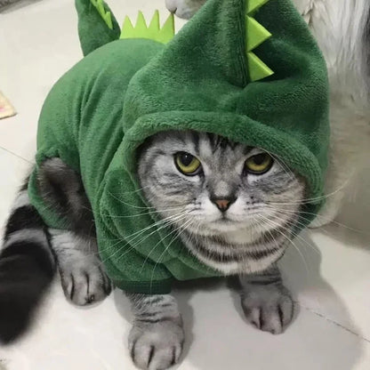 Dinosaur Fleece Costume for Dogs & Cats